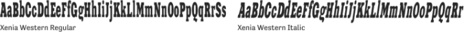 Xenia Western Font Preview