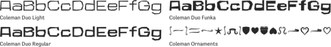 Coleman Duo Font Preview