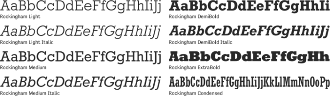 Rockingham Font Preview
