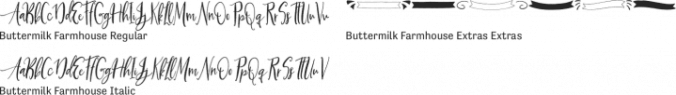 Buttermilk Farmhouse Font Preview