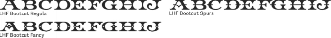 LHF Bootcut Font Preview