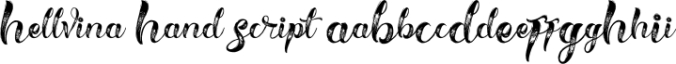Hellvina Hand Script Font Preview