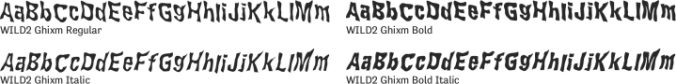 WILD2 Ghixm Font Preview