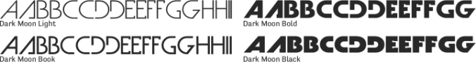 Dark Moon Font Preview