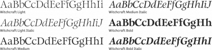 Witchcraft Font Preview