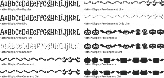 Hatter Display Pro Font Preview