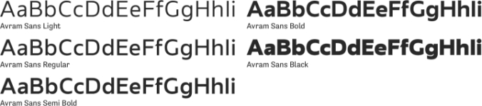 Avram Sans Font Preview