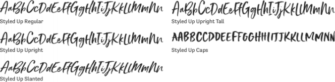 Styled Up Font Preview