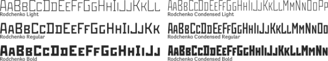 Rodchenko Font Preview