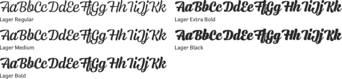 Lager Font Preview