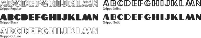 Grippo Font Preview