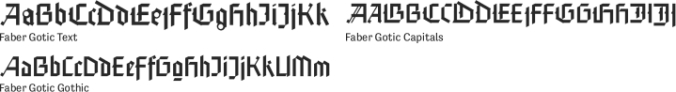 Faber Gotic Font Preview