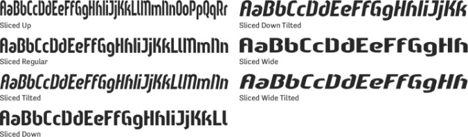 Sliced Font Preview