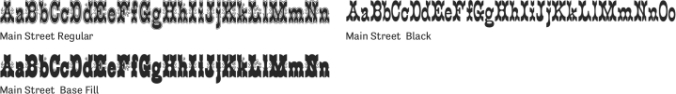 Main Street Font Preview