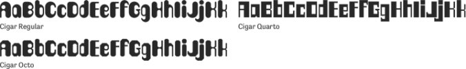 Cigar Font Preview
