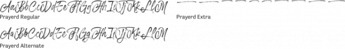 Prayerd Font Preview