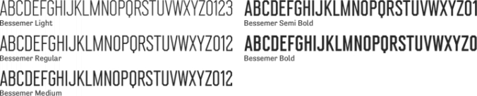 Bessemer Font Preview