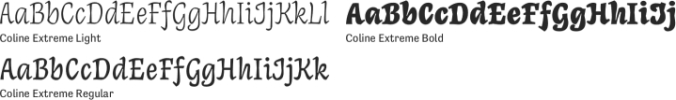 Coline Extreme Font Preview