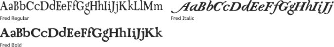 Fred Font Preview