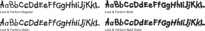 Lost & Forlorn Font Preview