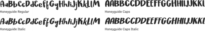 Honeyguide Font Preview