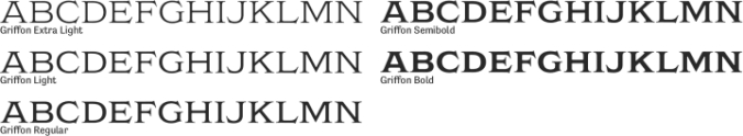 Griffon Font Preview