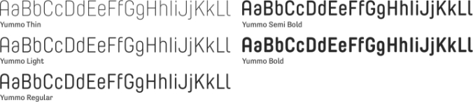 Yummo Font Preview