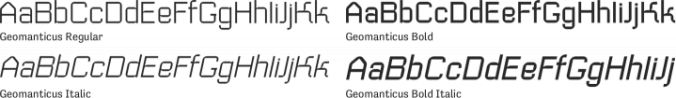 Geomanticus Font Preview
