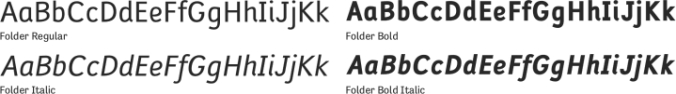 Folder Font Preview