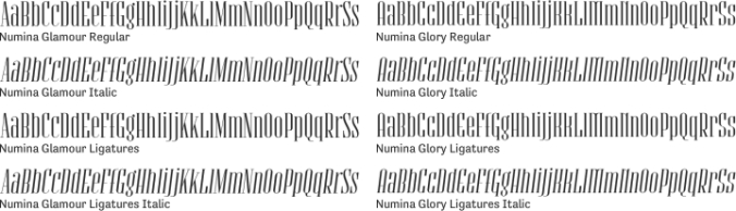 Numina Font Preview