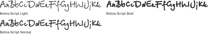 Betina Script Font Preview