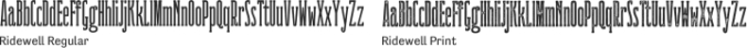 Ridewell Font Preview
