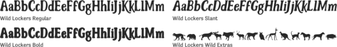 Wild Lockers Font Preview