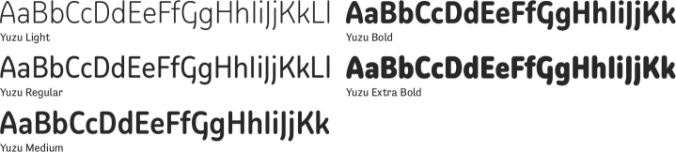 Yuzu font download
