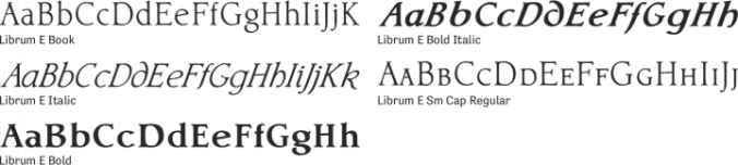 Librum E Font Preview