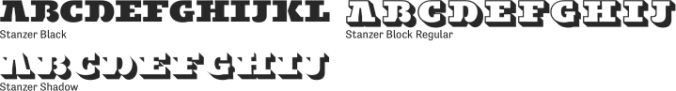 Stanzer Font Preview