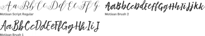 Motisan Font Preview