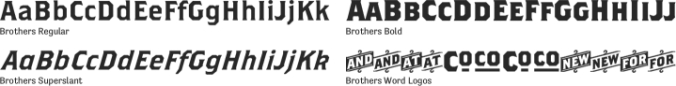 Brothers Font Preview