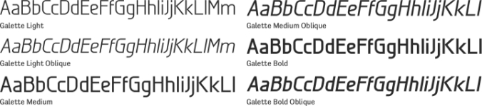 Galette Font Preview