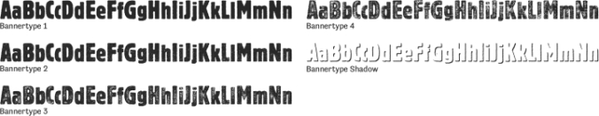 Bannertype Font Preview