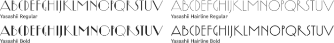 Yasashii Font Preview