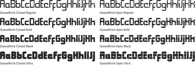 QueueBrick Font Preview