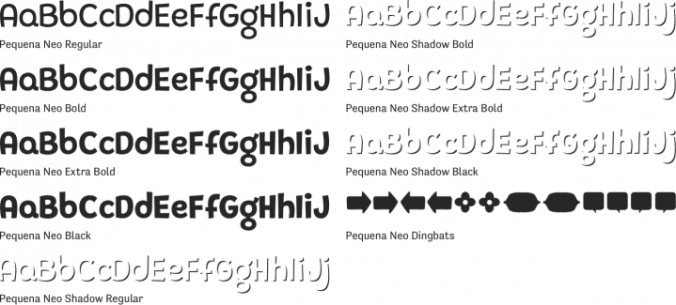 Pequena Neo Font Preview