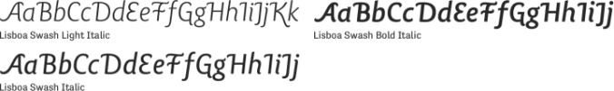Lisboa Swash Font Preview