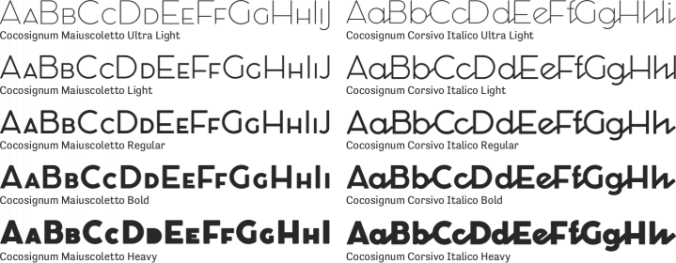 Cocosignum Font Preview
