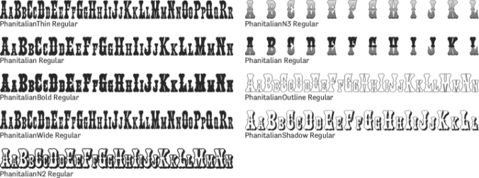 Phanitalian Font Preview