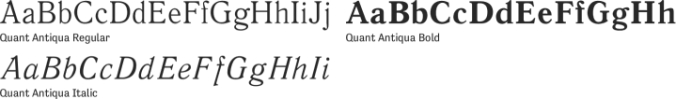 Quant Antiqua Font Preview