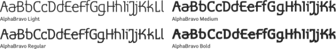 AlphaBravo Font Preview