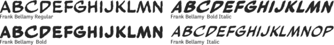 Frank Bellamy Font Preview