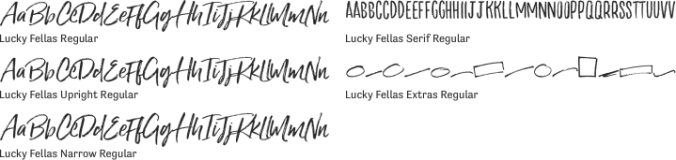 Lucky Fellas Font Preview